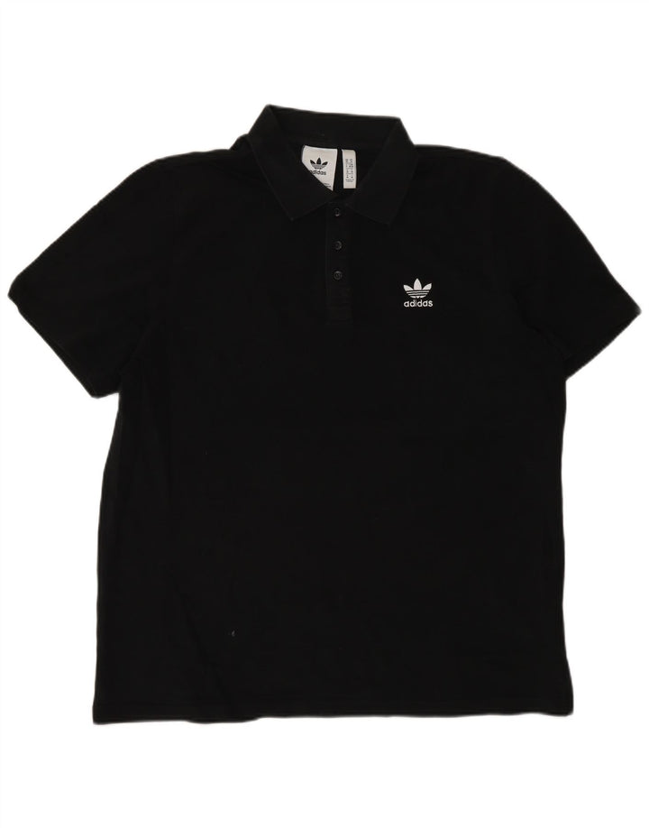 Adidas herre poloshirt Medium sort bomuld