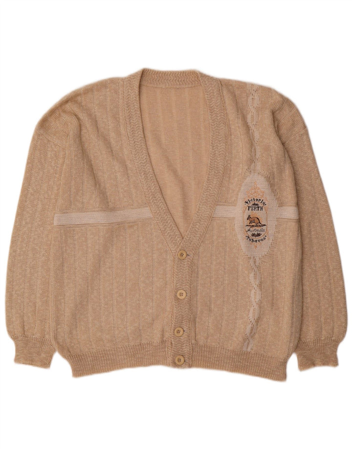 PERTH Herre cardigan sweater IT 54 XL Beige Uld