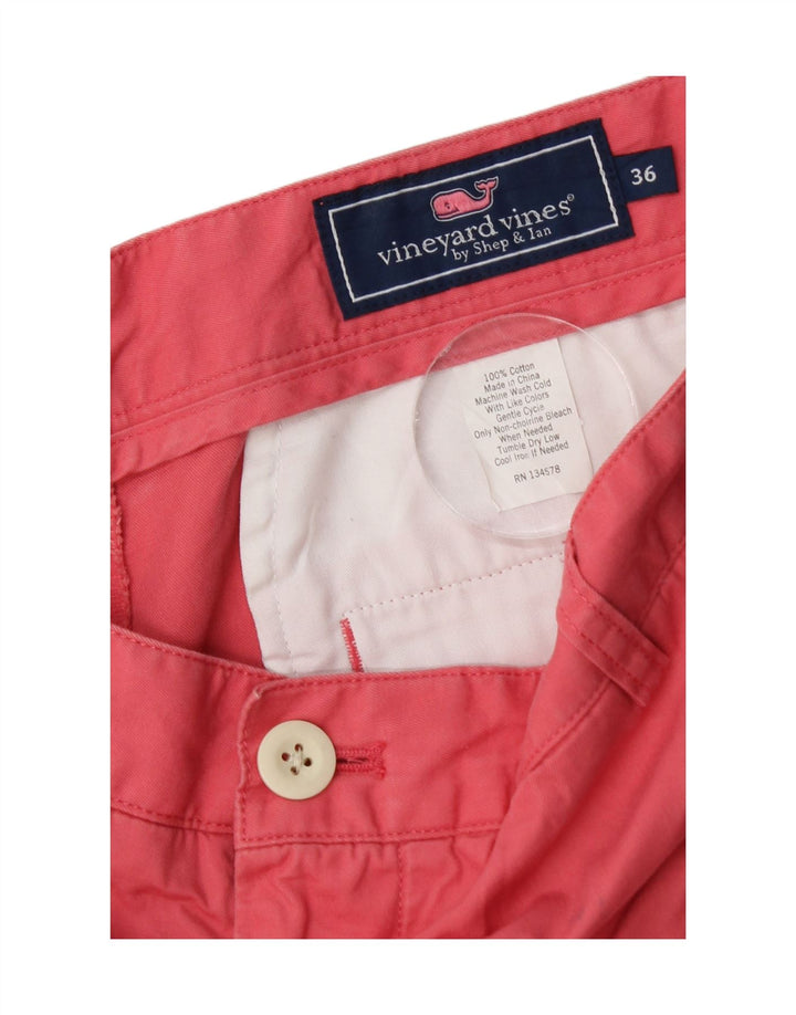 Vineyard Vines Herre Chino Shorts W36 Large Pink Bomuld