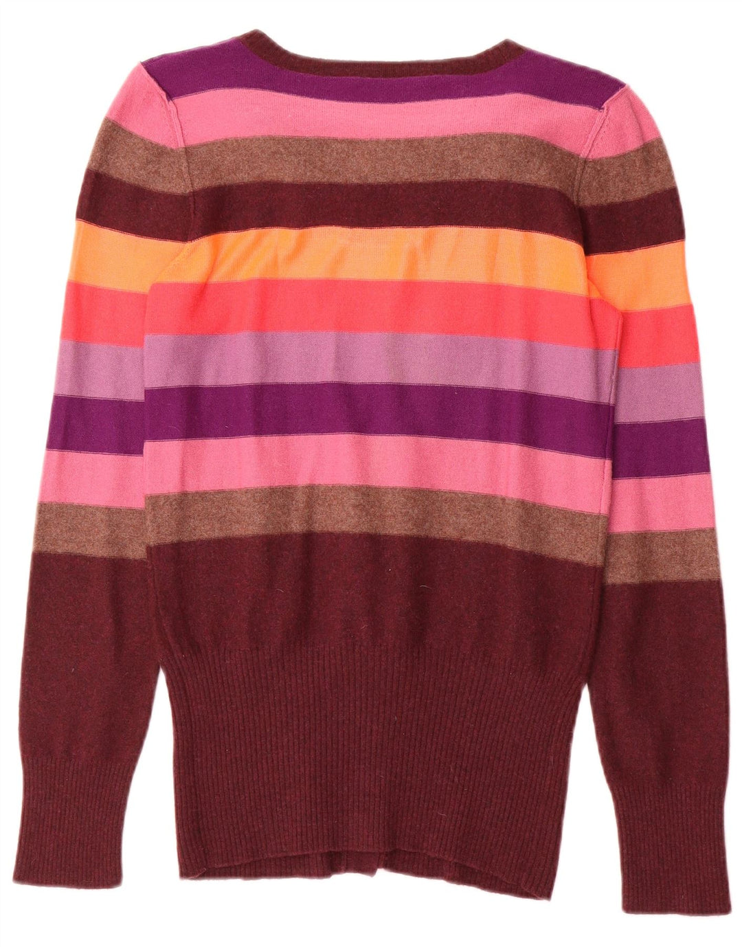 Sonia Rykiel Dame Cardigan Sweater UK 10 Small Multicolored Stribet
