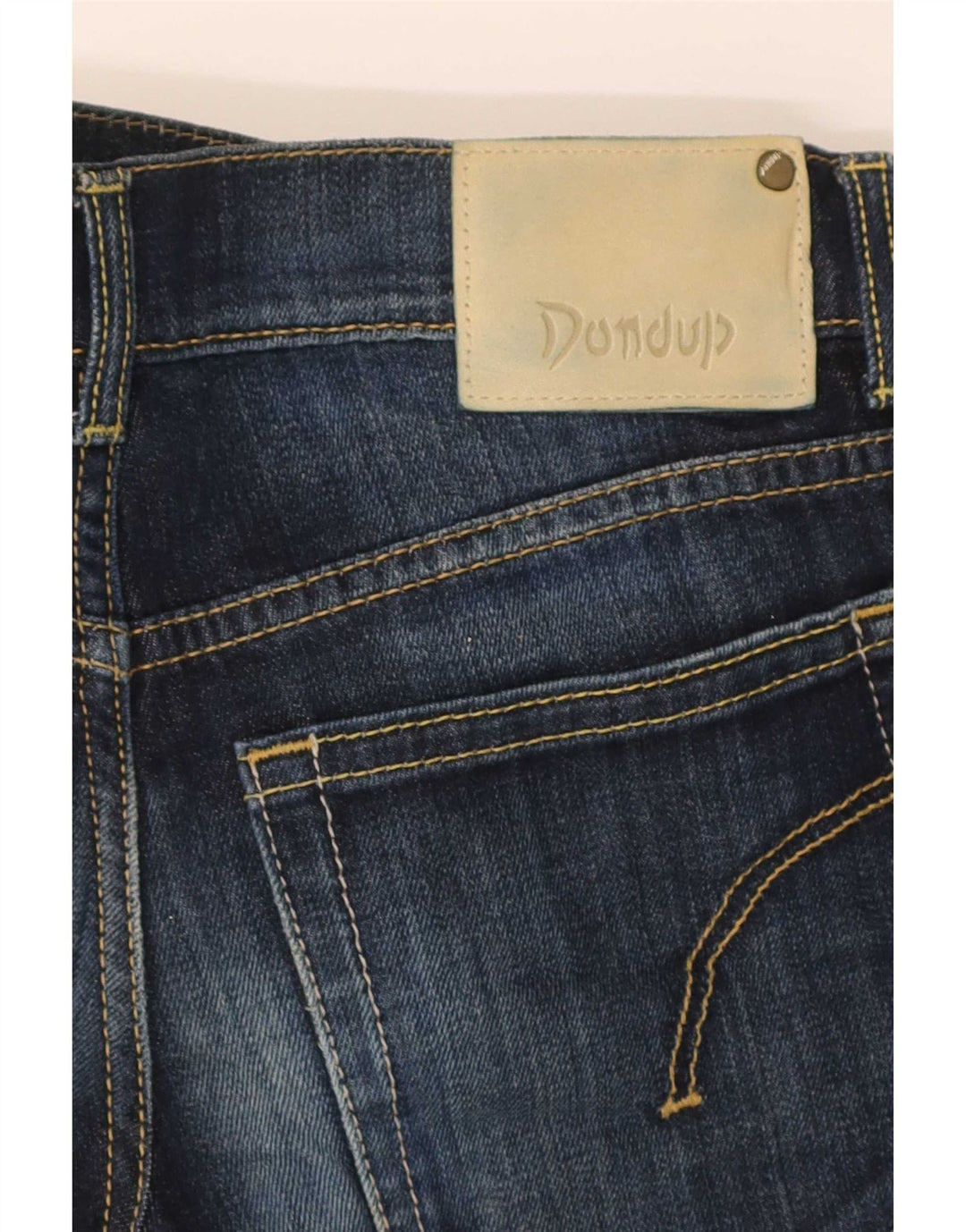 Dondup Dame lavtaljede denimshorts W30 Medium Navy Blue