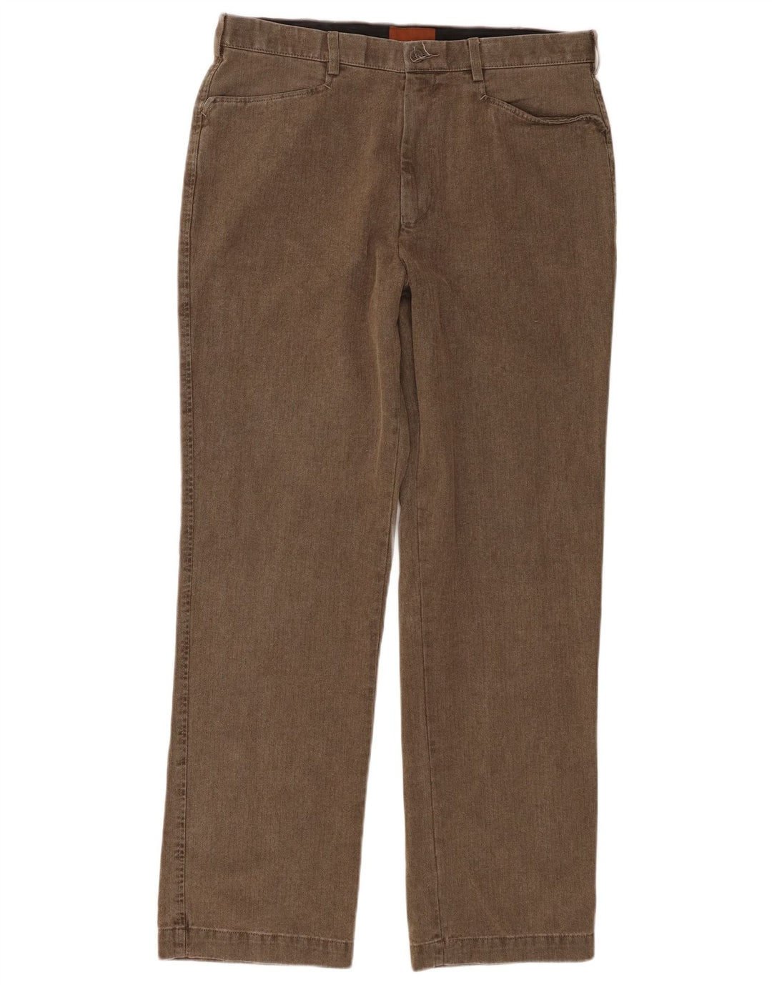 Marks & Spencer Straight Casual bukser til mænd W34 L31 brun sildeben