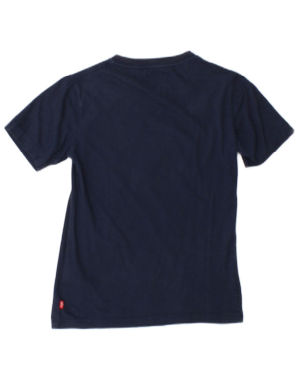 Levi's Boys Grafisk T-Shirt Top 9-10 år Marineblå Bomuld