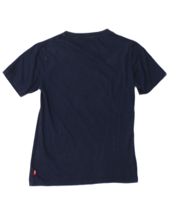 Levi's Boys Grafisk T-Shirt Top 9-10 år Marineblå Bomuld
