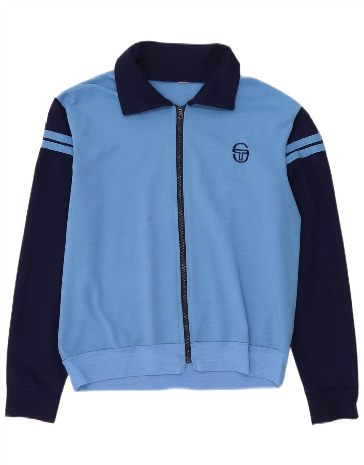 Sergio Tacchini Herre træningsdragt Topjakke Medium Blue Colourblock Uld