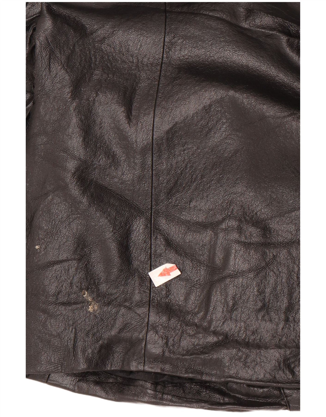 Zara Dame 1 knap imiteret læder blazerjakke UK 14 Medium Sort