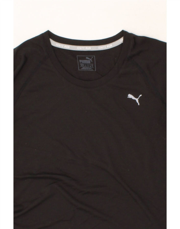 PUMA Womens Top Long Sleeve UK 8 Small  Black Polyester Vintage Puma and Second-Hand Puma from Messina Hembry 