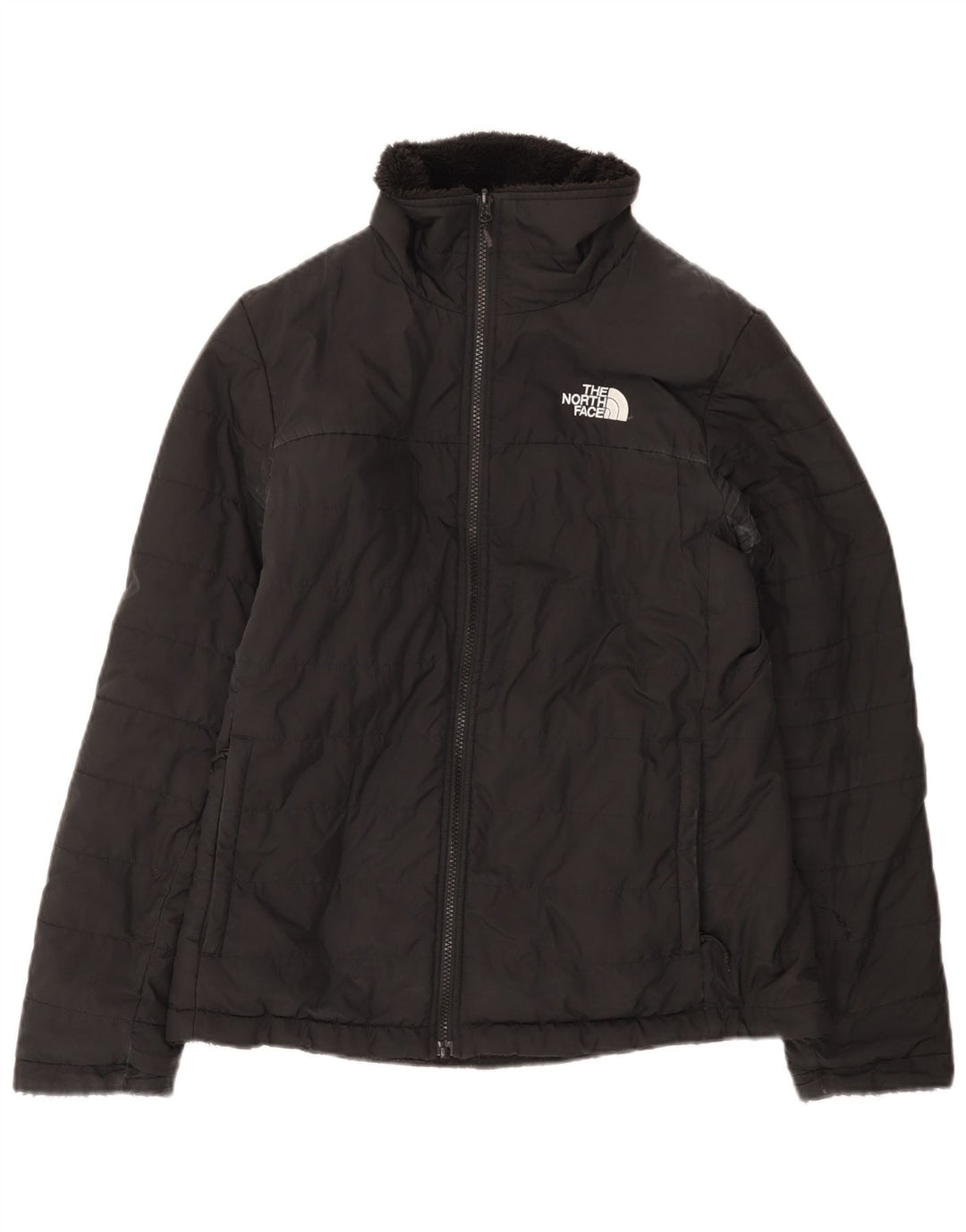 The North Face Womens Vendbar Polstret Jakke UK 14 Medium Sort Polyester