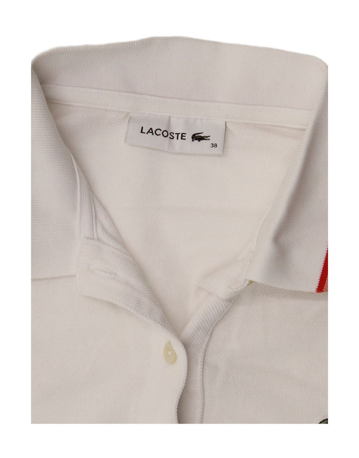 Lacoste Dame Polo Shirt Størrelse 38 Medium White