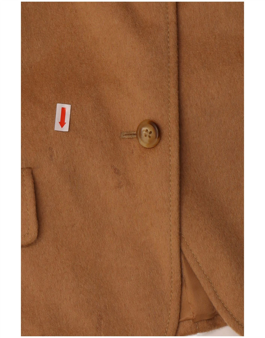 MAX MARA Dame 4-knaps blazerjakke UK 14 Large Beige Camelhair Classic