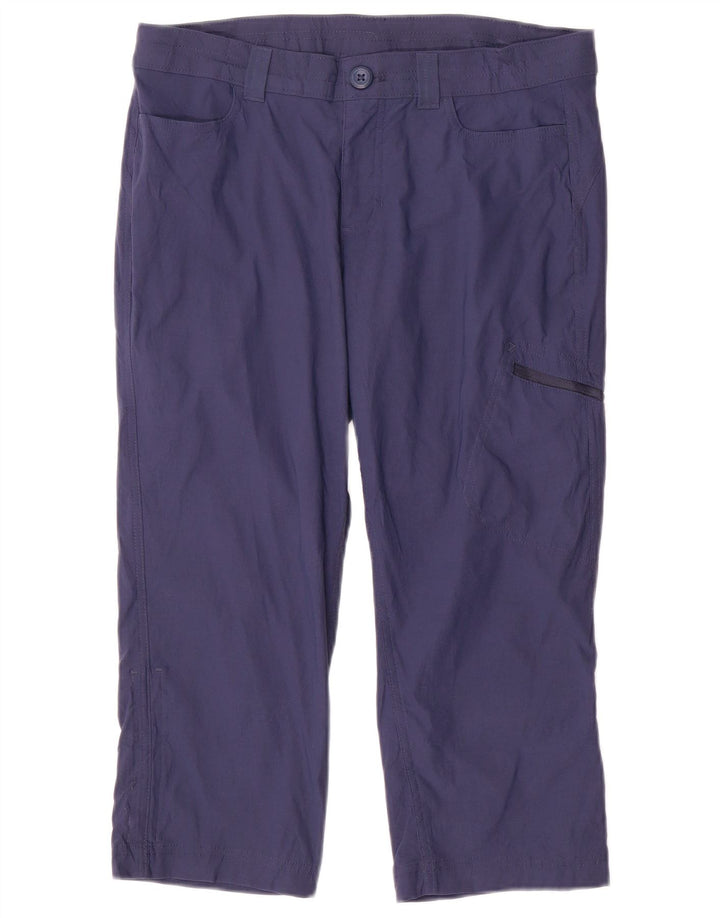 EDDIE BAUER Lige Capri-bukser til kvinder US 8 Medium W32 L20 Marineblå
