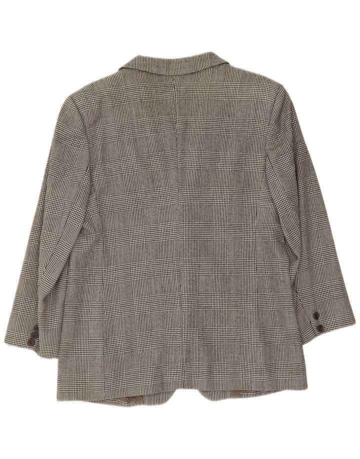 Dack's Dame 2-knaps blazerjakke UK 14 Medium Grey Houndstooth Classic