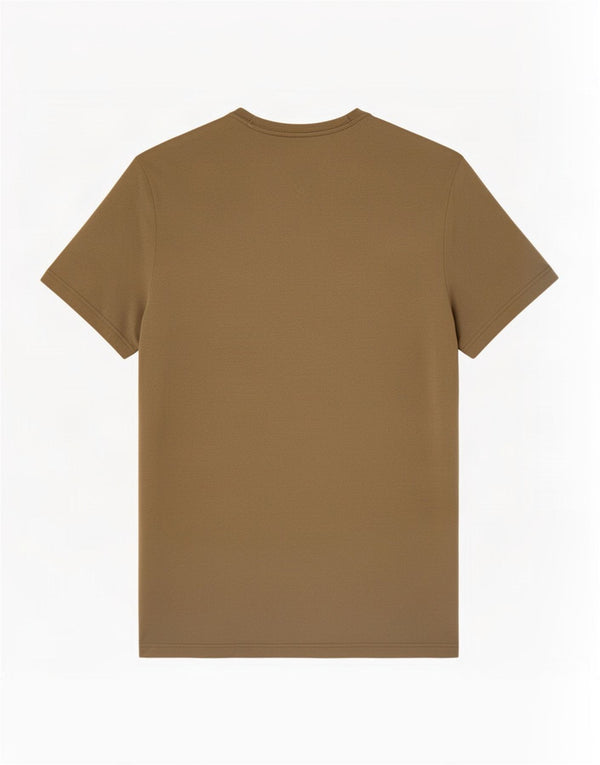 Tommy Hilfiger Herre Slim Fit T-shirt Top Medium Khaki Bomuld