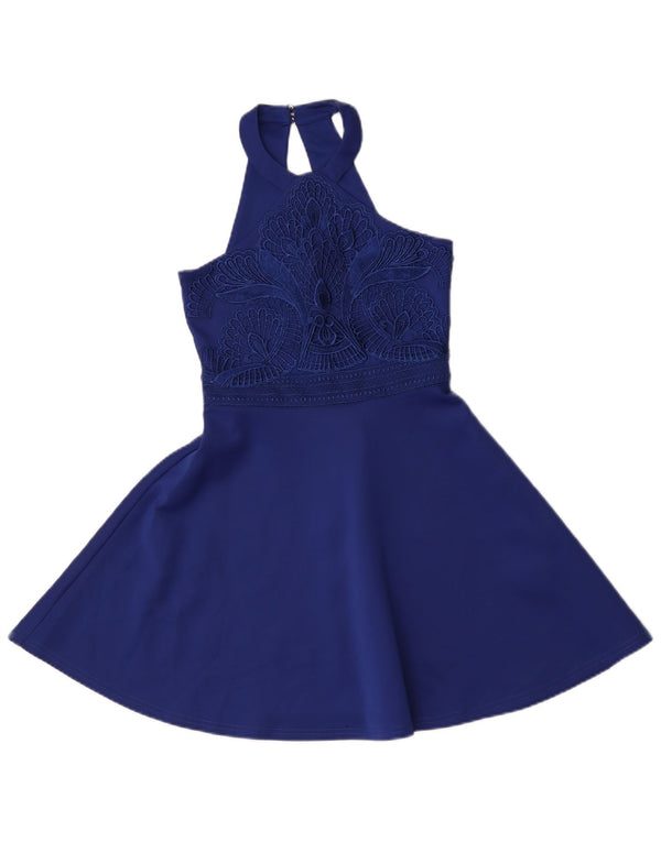 Lipsy Girls Grime Swing Kjole 11-12 år Blue Floral Polyester