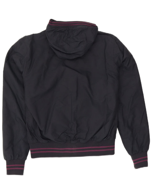 North Sails Herre Hooded Bomber Jacket UK 38 Medium Navy Blue Polyamide