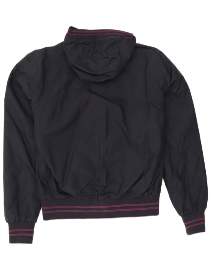 North Sails Herre Hooded Bomber Jacket UK 38 Medium Navy Blue Polyamide