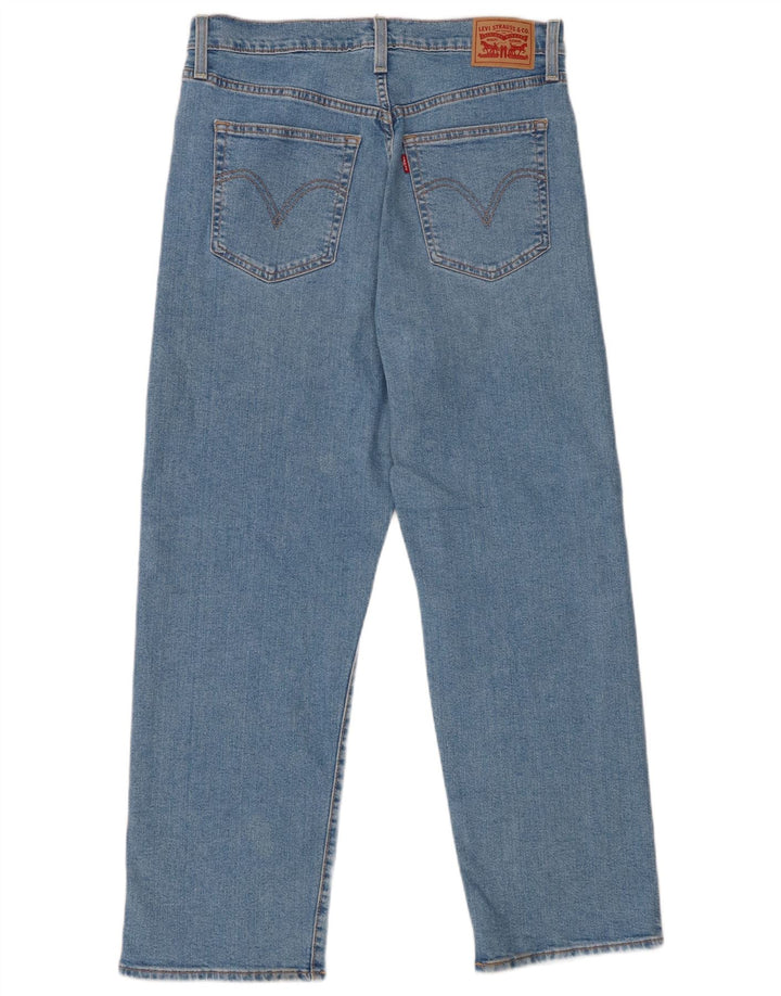 Levi's Dame Ribcage Straight Jeans W31 L29 Blå Bomuld