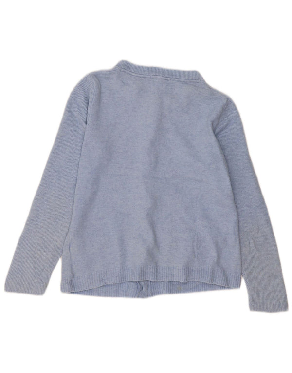 WHITE STUFF Dame Cardigan Sweater UK 12 Medium Blue Nylon