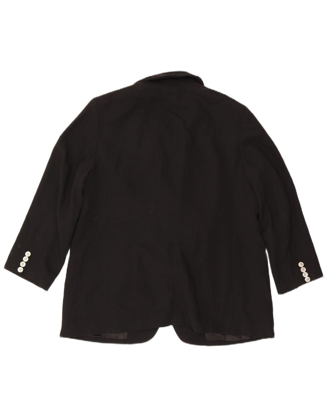 Ralph Lauren Dame 2-knaps blazerjakke US 14 XL sort uld