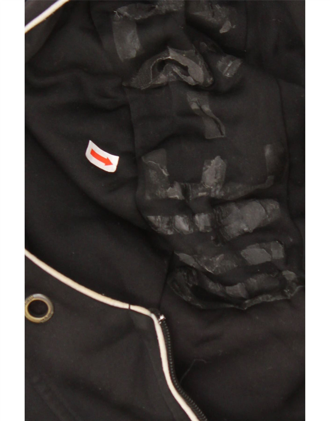 JACK & JONES Dame-hættetrøje med lynlås UK 14 Medium Black Colourblock