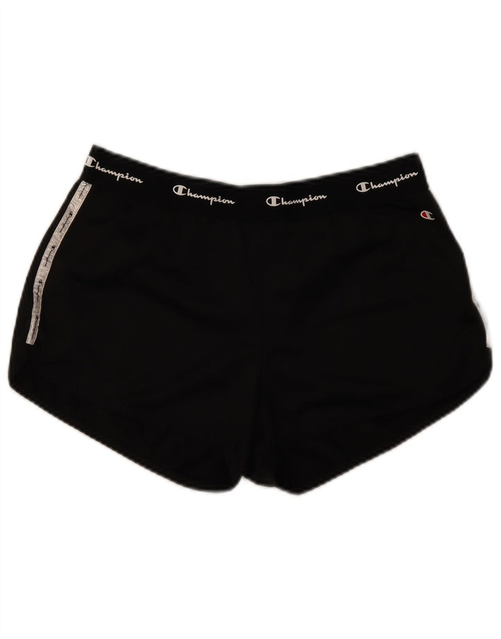 Champion Womens grafiske sportsshorts UK 14 Large Black Polyester