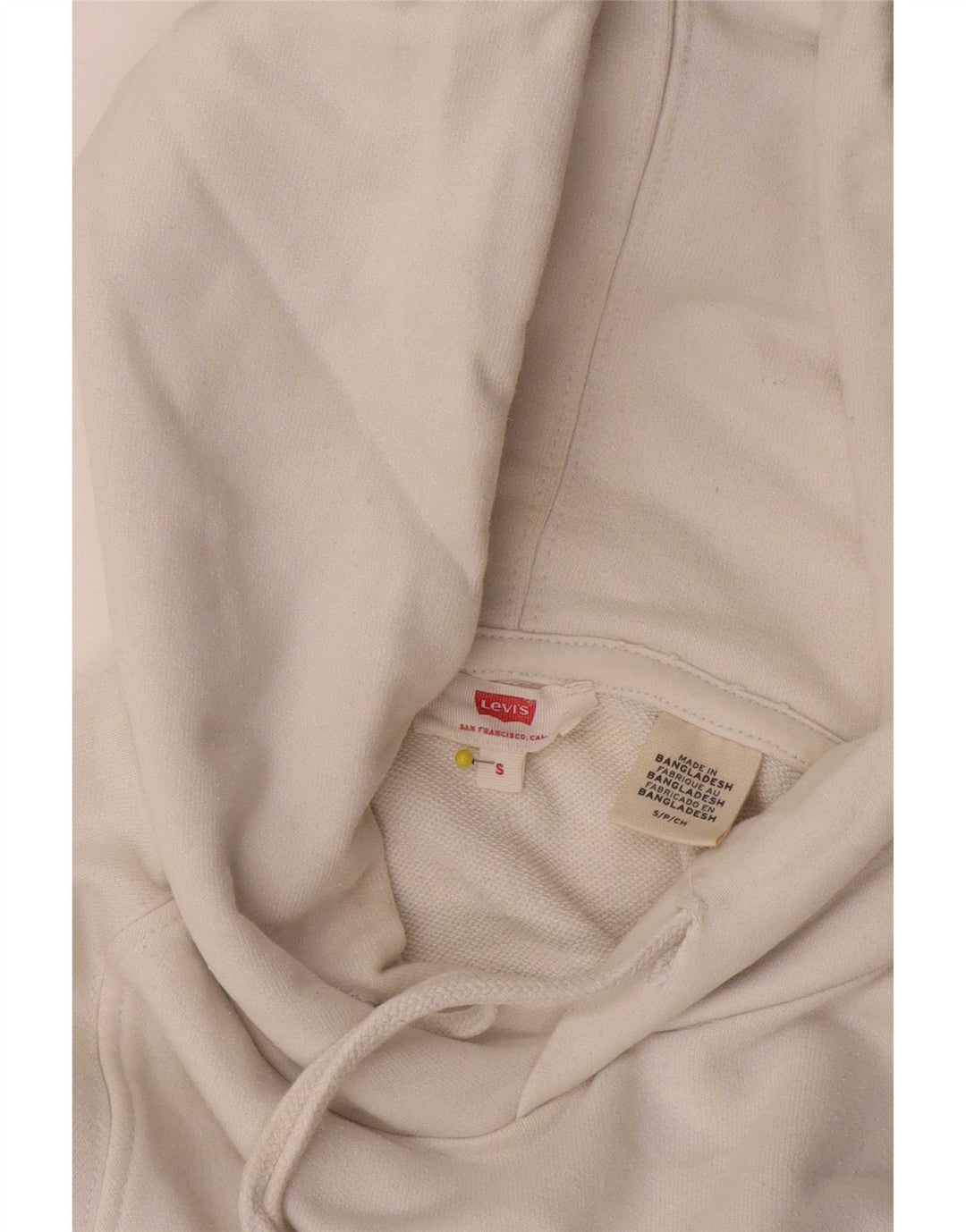 Levi's Grafisk hættetrøje til mænd, lille hvid