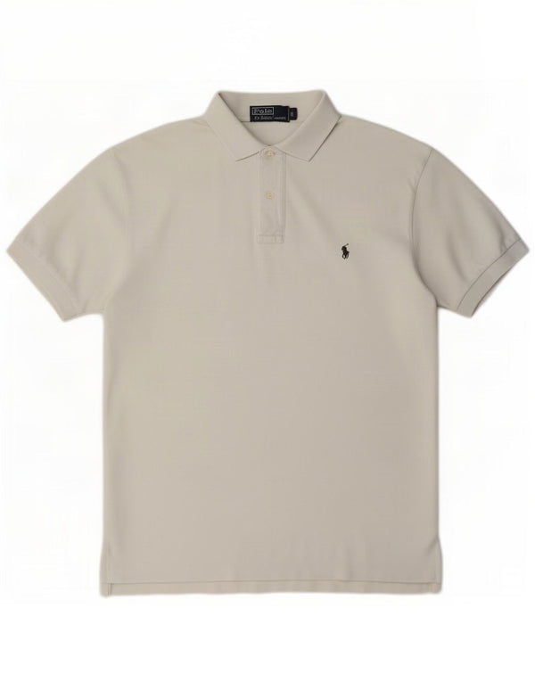 Ralph Lauren Herre kortærmet Regular Polo Shirt Medium White Bomuld