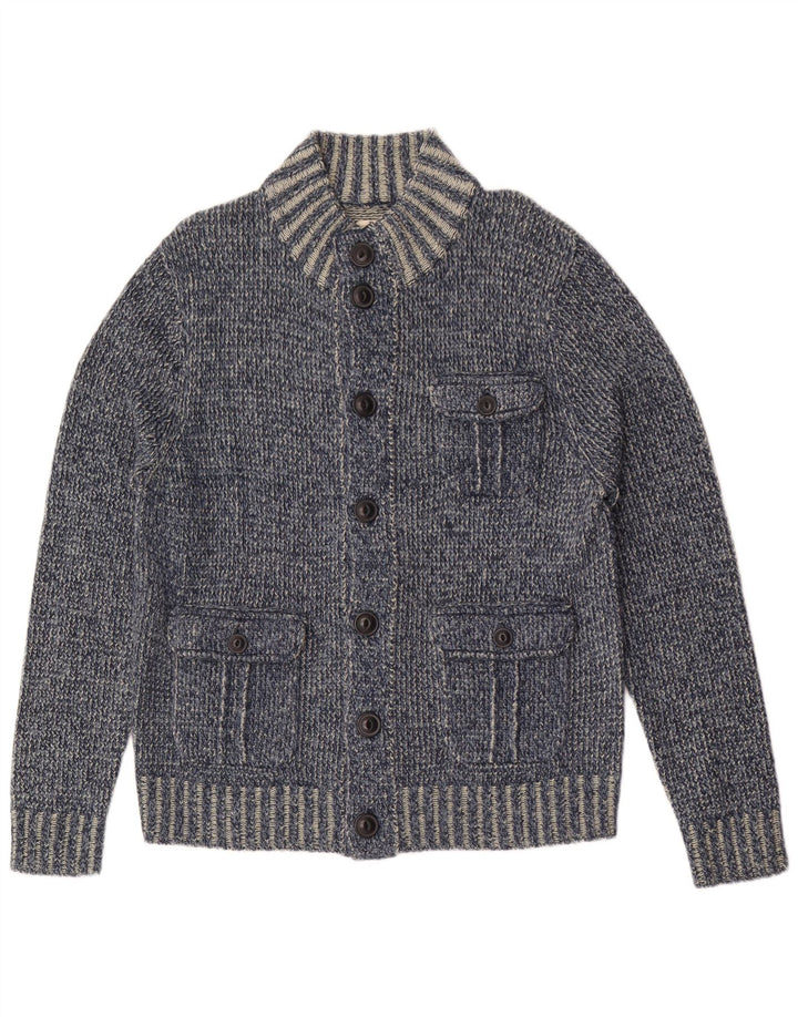 Watsons herre cardigan sweater EU 52/54 Large Blue Flecked Polyacrylic