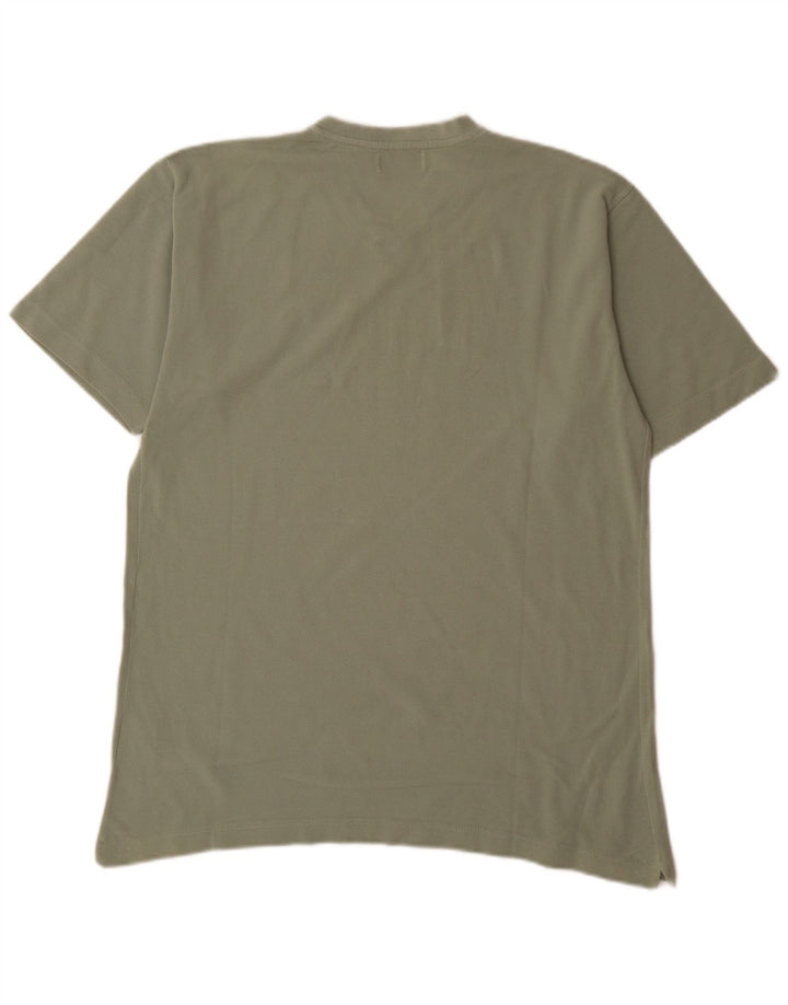 Kappa Herre T-Shirt Top Stor Grøn Bomuld