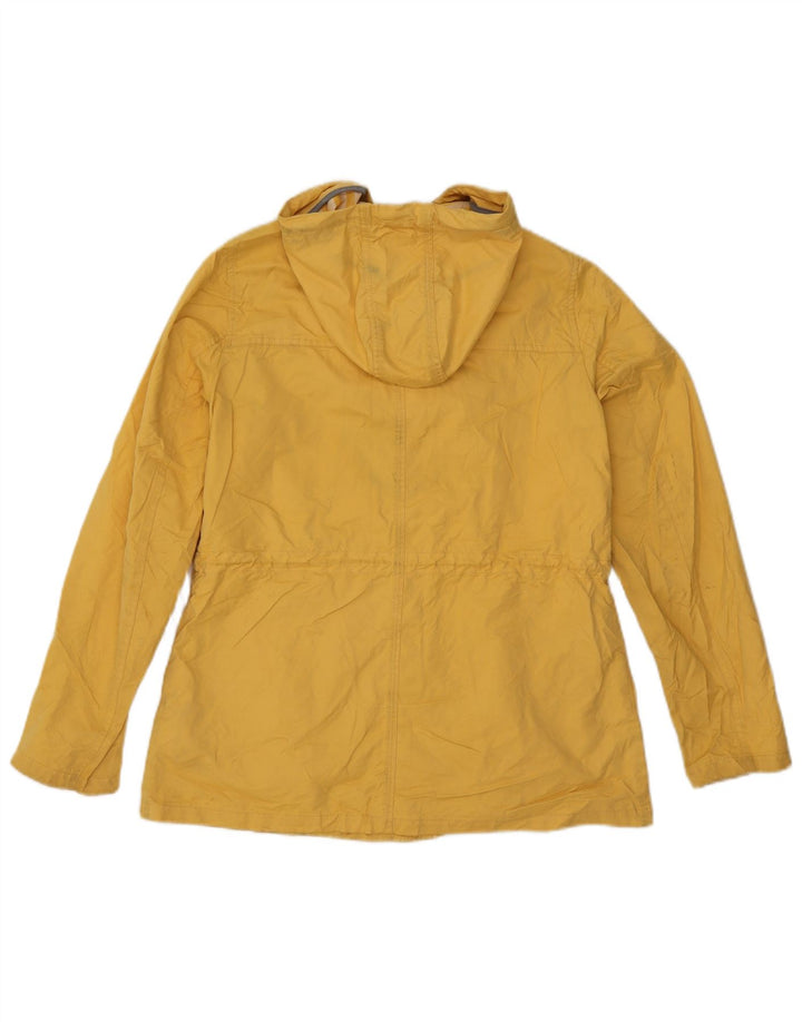 Fat Face Dame Hooded Utility Jacket UK 12 Medium Yellow Polyester
