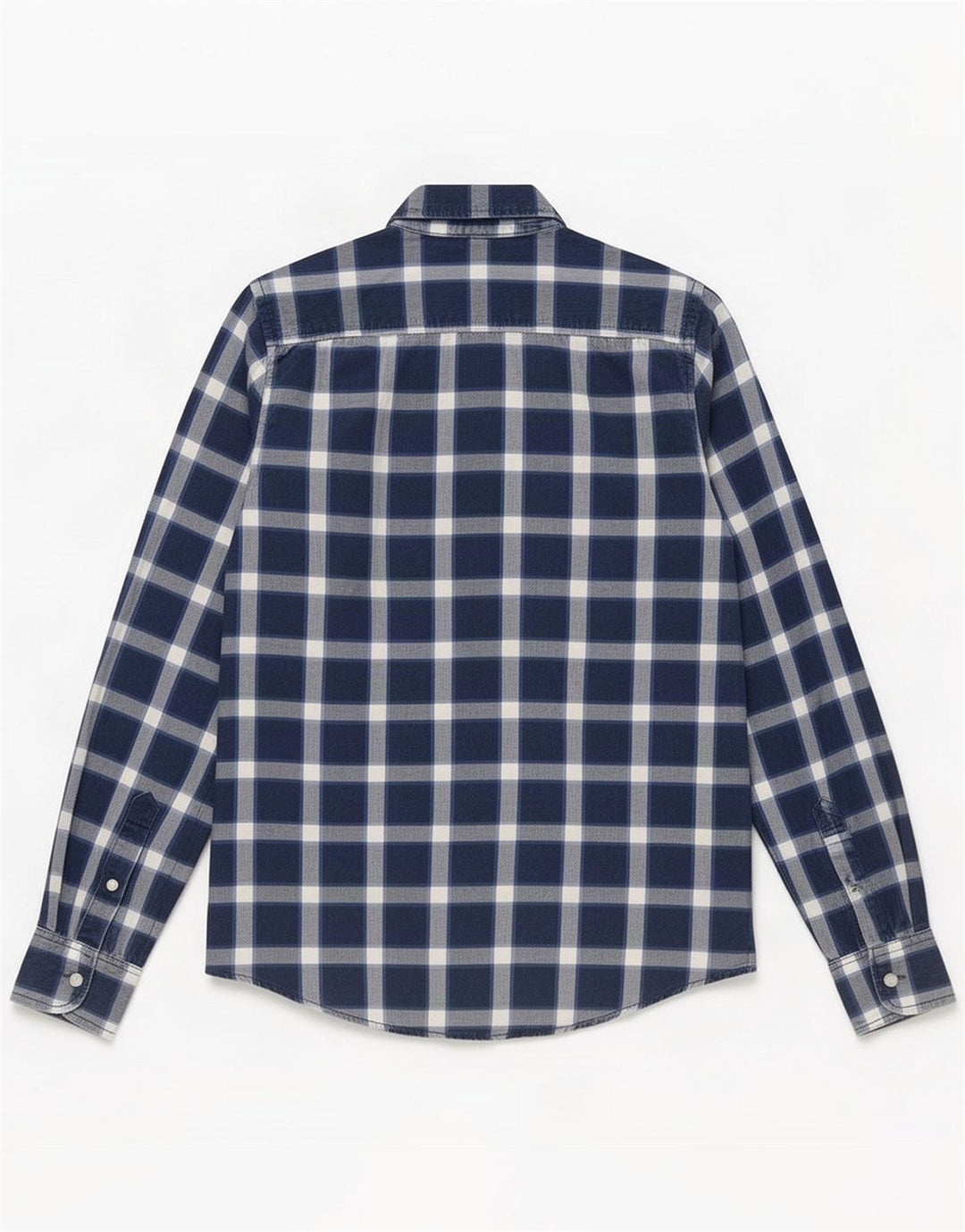 Hollister Herreskjorte Medium Blue Ternet Bomuld