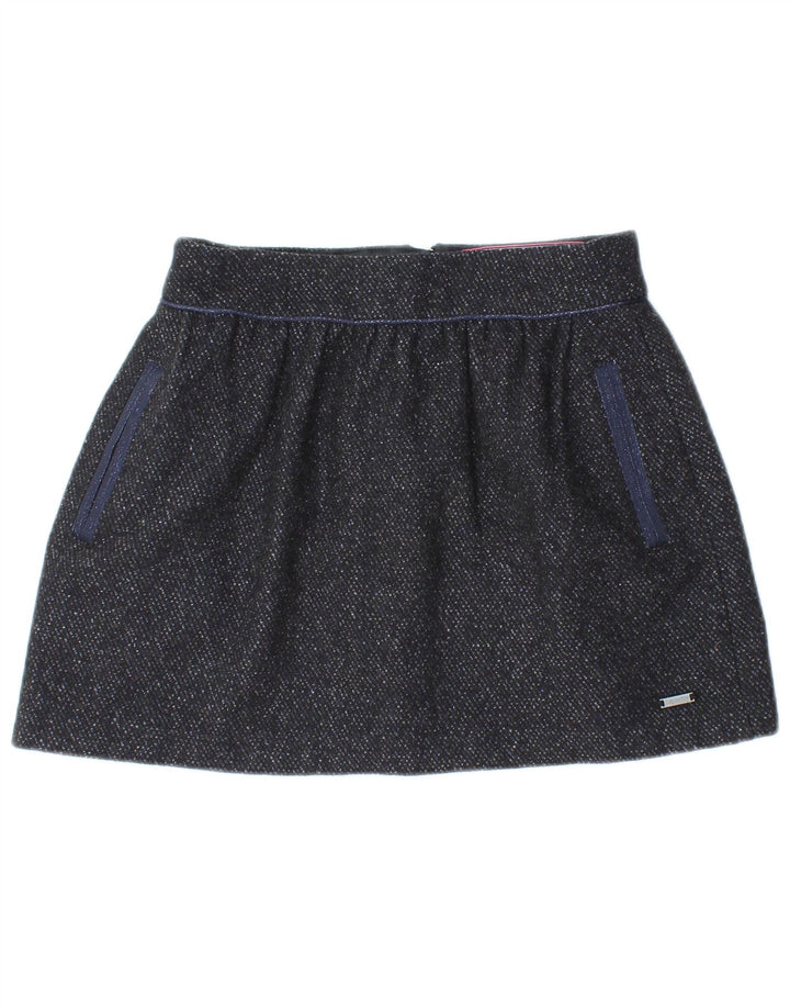 SUPERDRY Mini-nederdel til kvinder Small W27 Grå Flecked Polyester