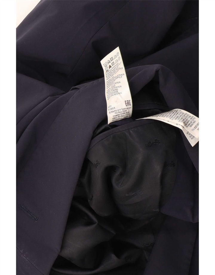 Marks & Spencer Herre 2-knaps blazerjakke UK 38 Medium Navy Blue