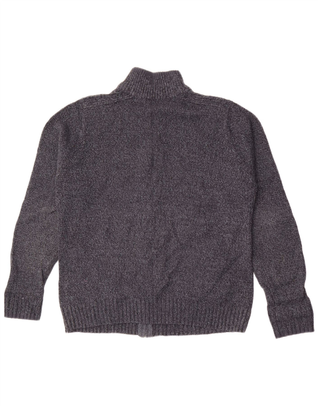 Marks & Spencer Herre Regular Fit Cardigan Sweater Medium Navy Blue Flecked