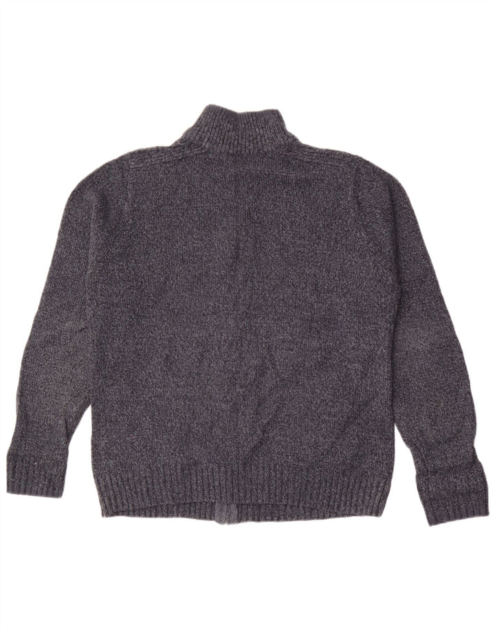 Marks & Spencer Herre Regular Fit Cardigan Sweater Medium Navy Blue Flecked