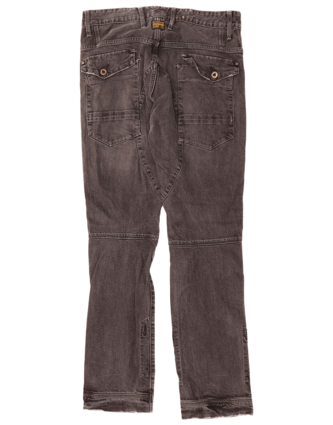 G-Star Herre 3301 Cargo Straight Jeans W34 L32 Sort Bomuld