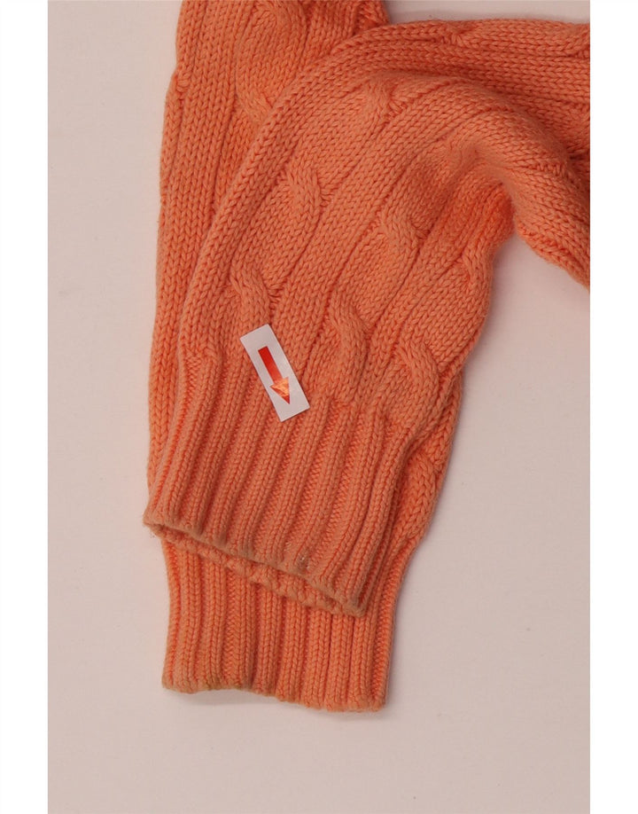 Ralph Lauren Dame V-hals sweater UK 12 Medium Orange