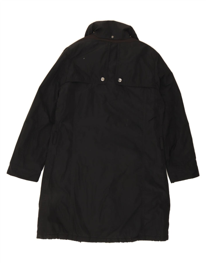 GEOX Womens Respira Overcoat UK 14 Large Black Polyester Vintage Geox and Second-Hand Geox from Messina Hembry 
