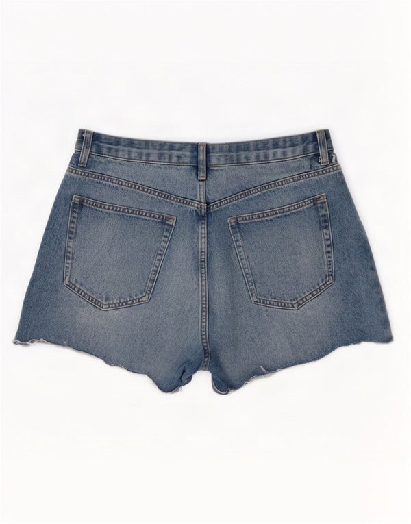 Topshop Dame Denim Shorts UK 18 XL W36 Blå Bomuld