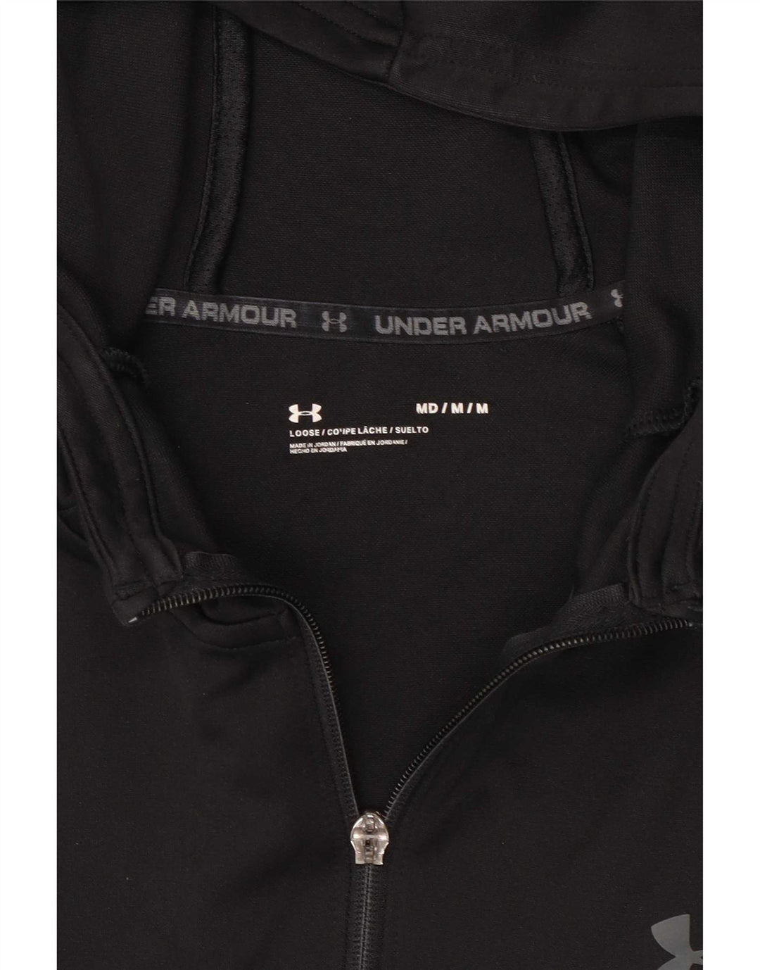 Under Armour Herre hættetrøje med lynlås mellem sort