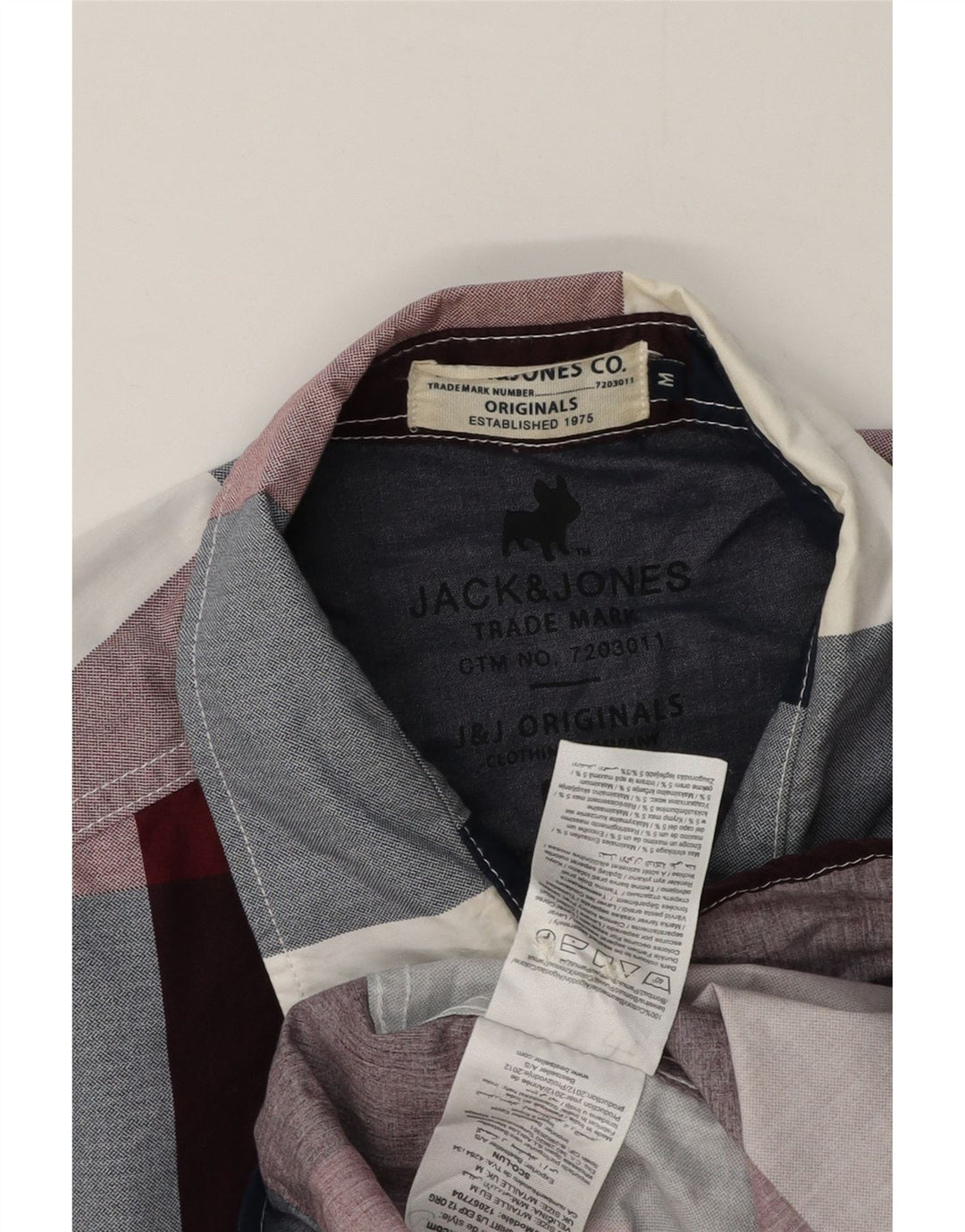 Jack & Jones Herreskjorte Medium Burgundy Gingham Cotton