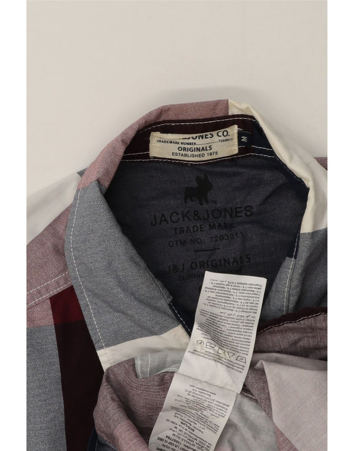 Jack & Jones Herreskjorte Medium Burgundy Gingham Cotton