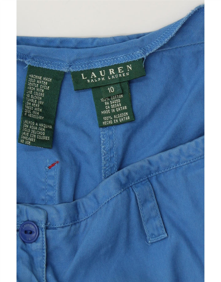 RALPH LAUREN Lige Capribukser til kvinder US 10 Large W32 L20 Blå