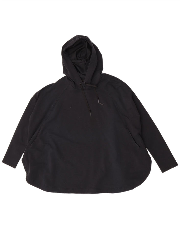 Puma Oversized hættetrøje til kvinder UK 12 Medium Sort