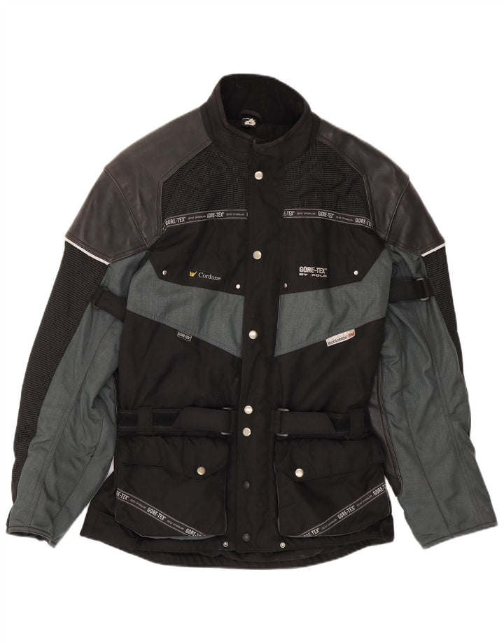 POLO Herre Gore-Tex Racer Jacket UK 38 Medium Sort Colourblock Nylon