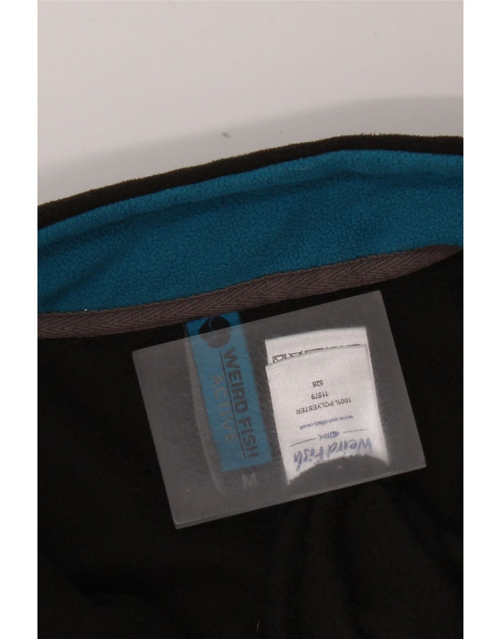 Weird Fish Herre lynlås hals Fleece Jumper Medium Sort Polyester