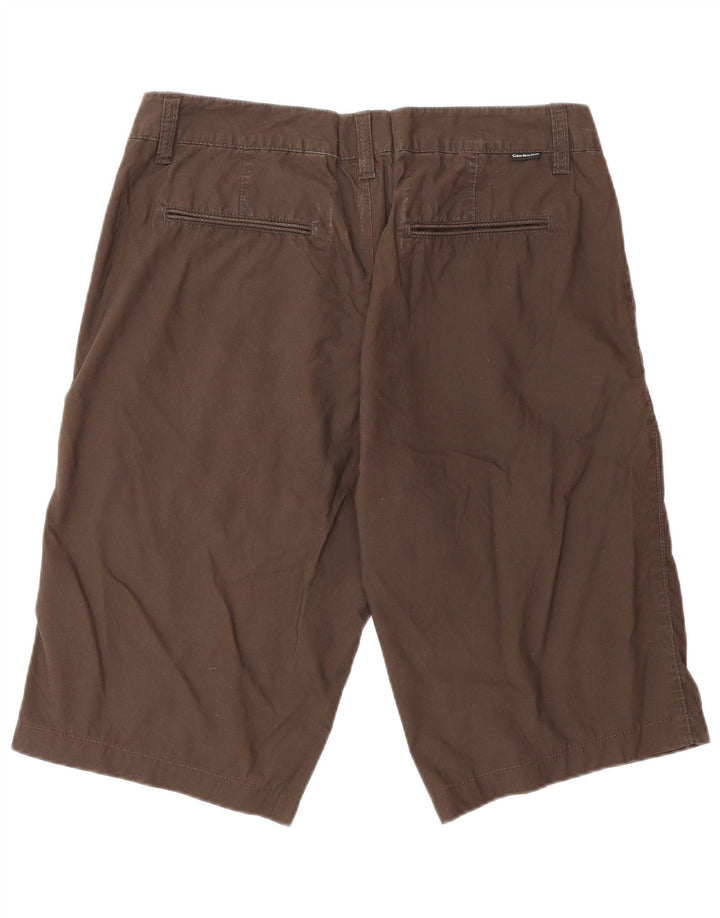 Calvin Klein Herre Chino Shorts W36 Stor Brun Bomuld