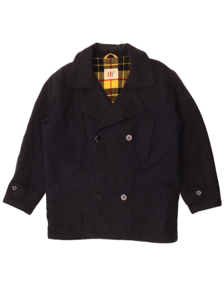 Belfe & Belfe Herre Loose Fit Overfrakke IT 48 Medium Marineblå Uld
