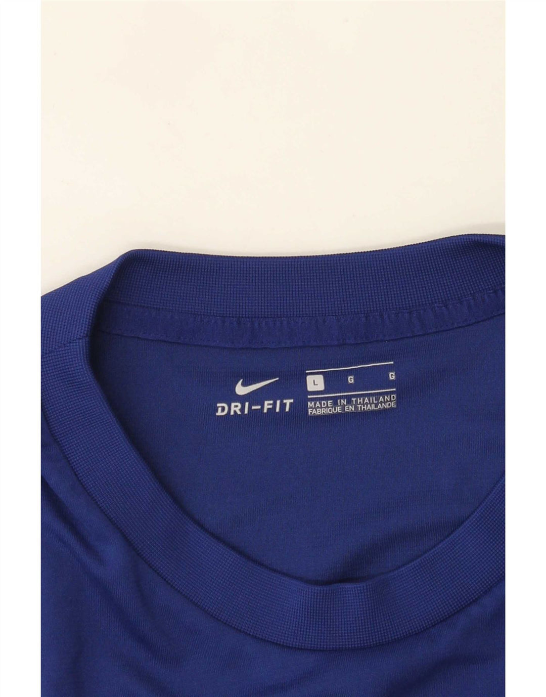 Nike Herre Dri Fit grafisk T-shirt Top Stor blå farveblok