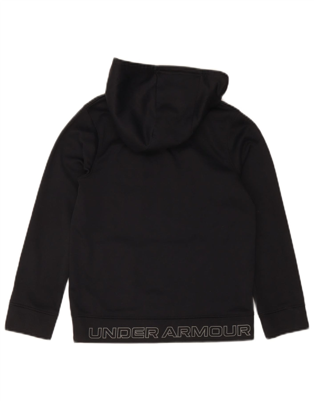Under Armour Boys Grafisk hættetrøje 7-8 år Lille sort polyester